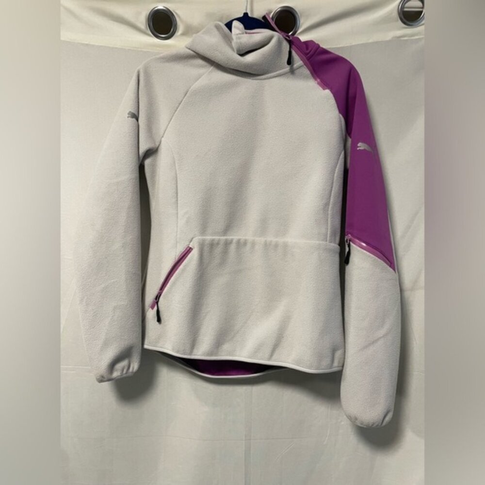 Puma Fleece and Neoprene Running Hoodie Size Med